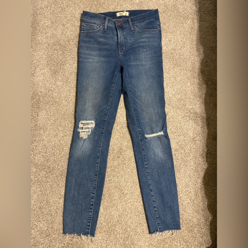 Madewell Blue Distressed Women Jeans